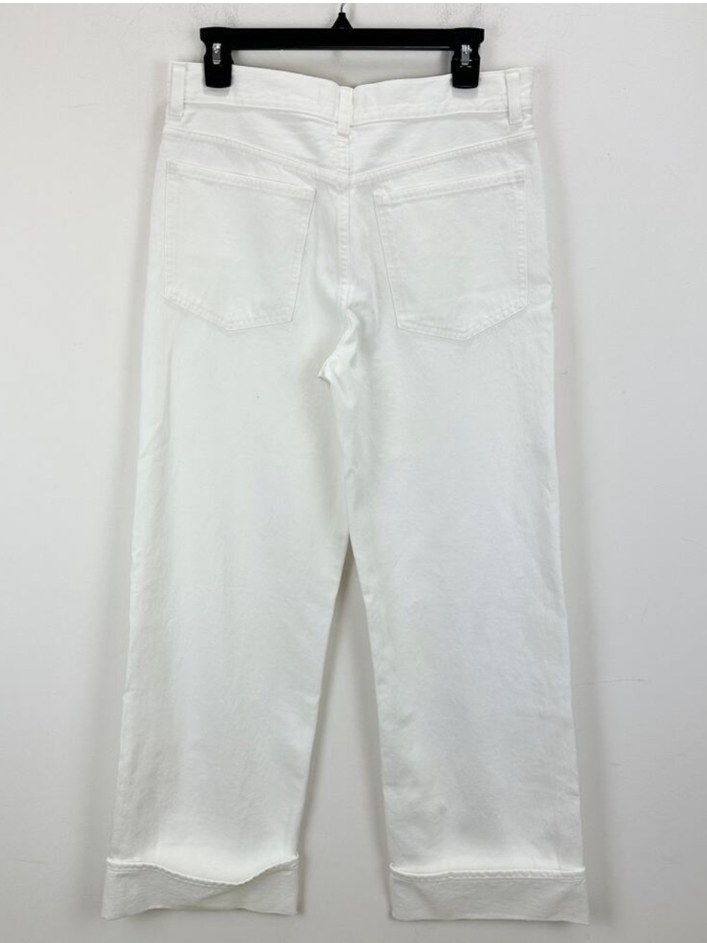 Madewell Low Slung Baggy Jeans Pure White Rigid Wide Leg Relaxed Size 30 NWT - Picture 9 of 16